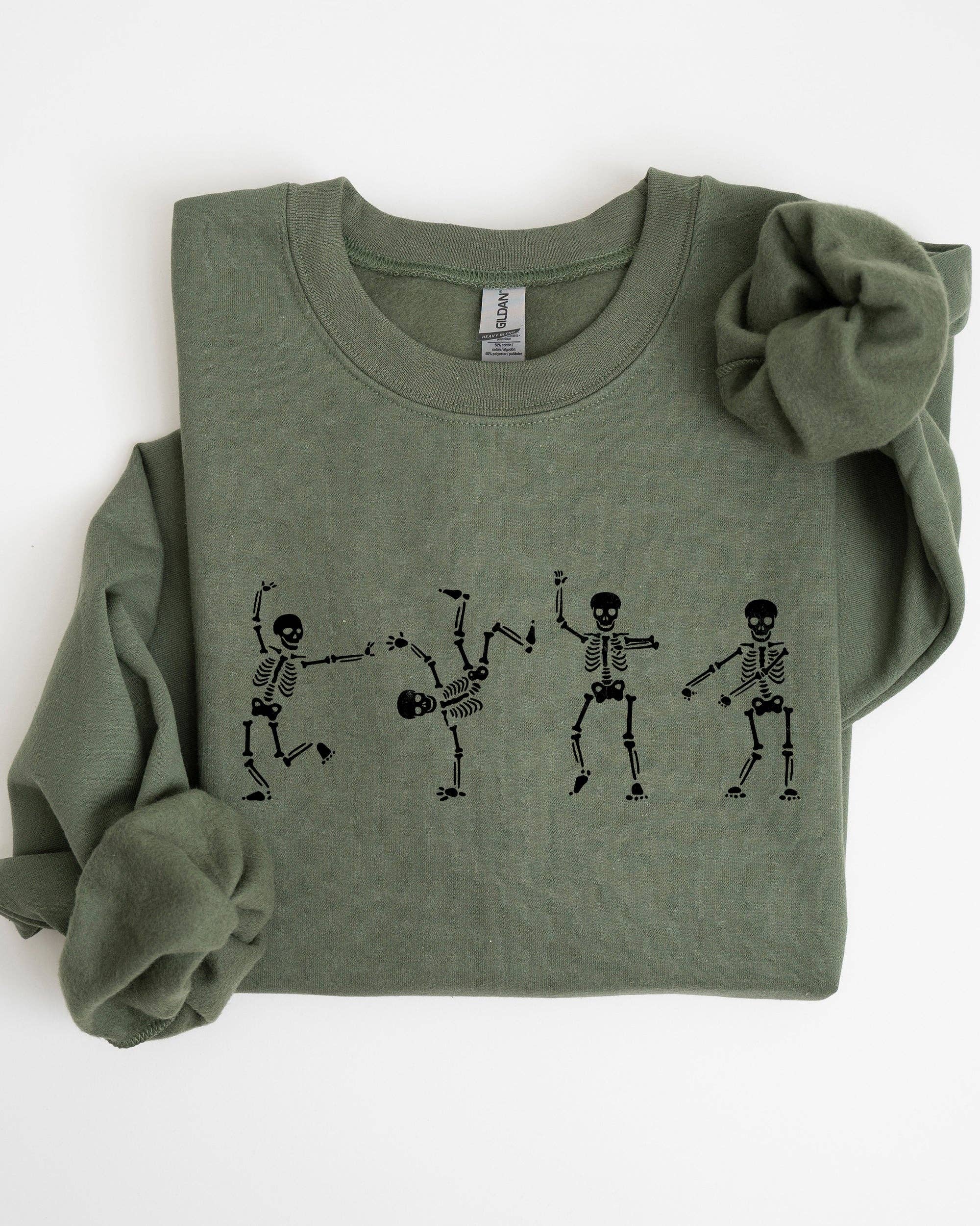 Funny Skeletons, Dance, Spooky, Halloween - Adult & Kids T-Shirts, Sweatshirts & Hoodies apparel design preview 1
