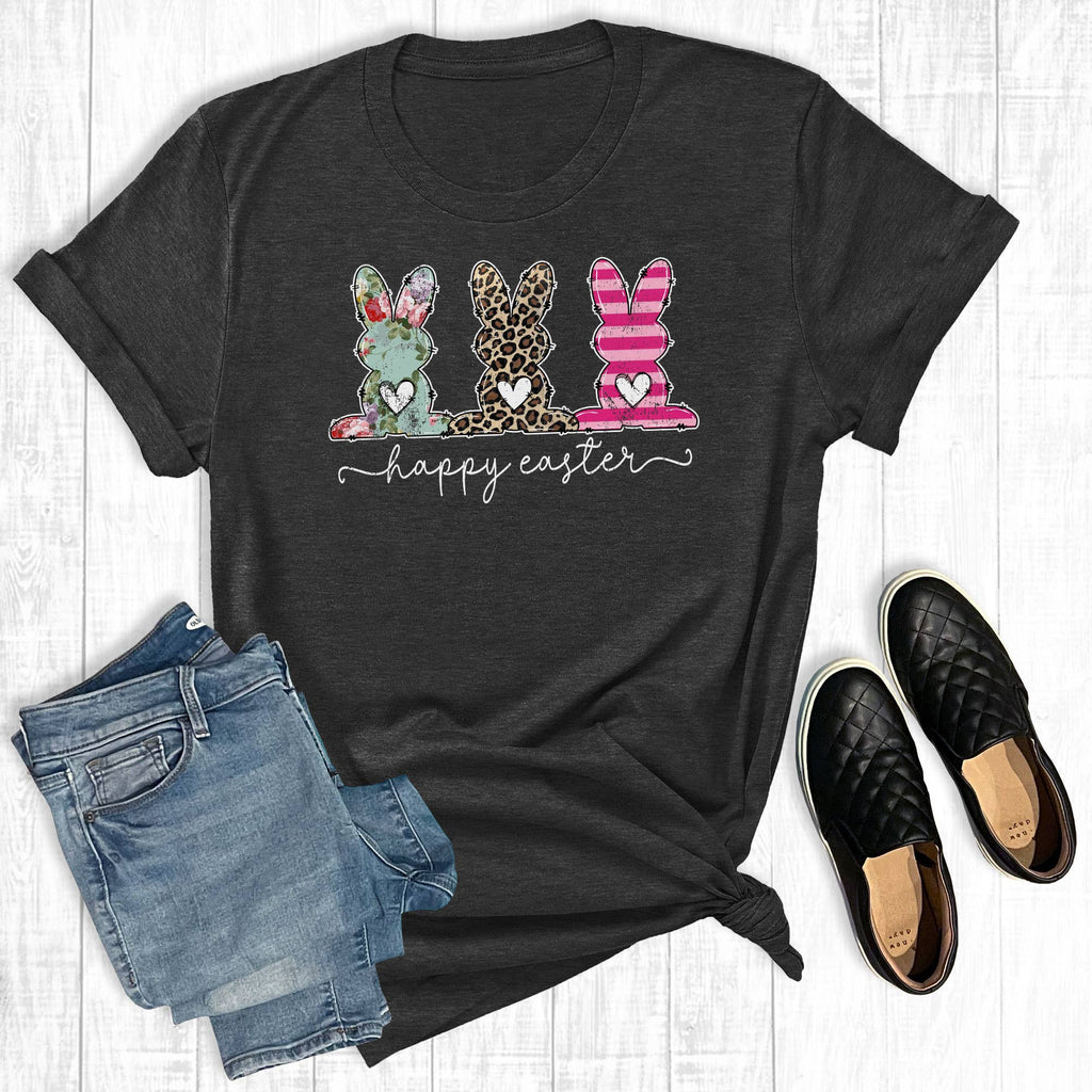 Happy Easter Bunnies - Adult & Kids T-Shirts, Sweatshirts & Hoodies apparel design preview 1