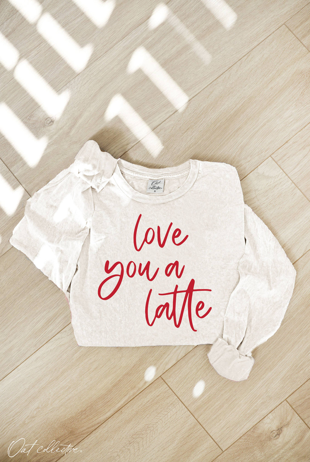 Love You A Latte Mineral Washed Graphic - Adult & Kids T-Shirts, Sweatshirts & Hoodies apparel design preview 1