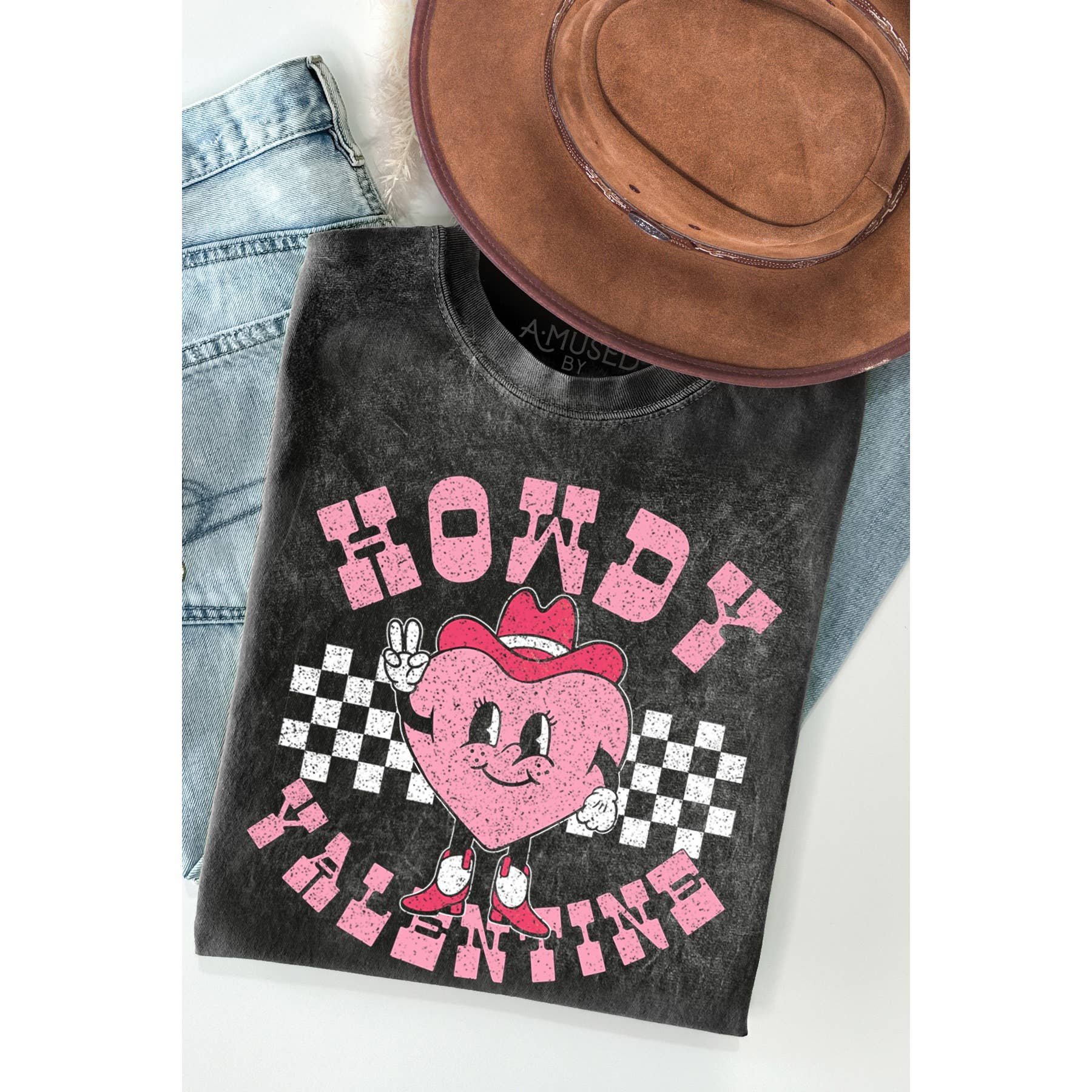 Howdy Mineral Wash - Adult & Kids T-Shirts, Sweatshirts & Hoodies apparel design preview 1