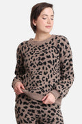 Leopard Print Luxury Soft Lounge Sweater - Adult & Kids T-Shirts, Sweatshirts & Hoodies apparel design preview 1