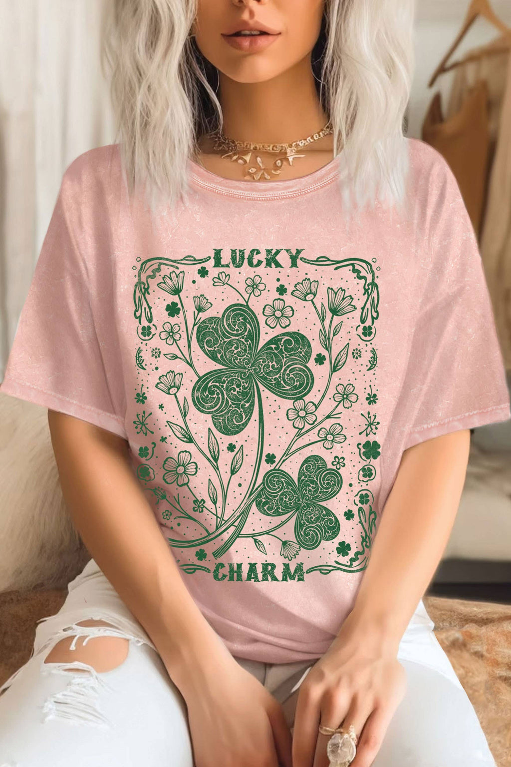 Lucky Charm Clover Mineral Graphic - Adult & Kids T-Shirts, Sweatshirts & Hoodies apparel design preview 1
