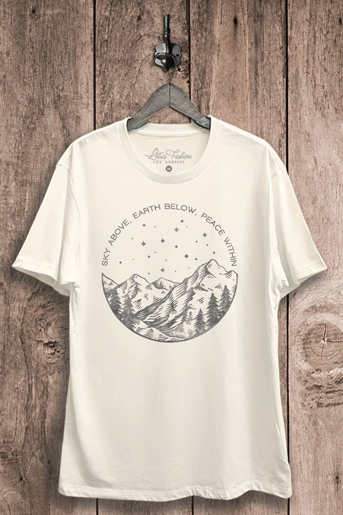 Sky Above Earth Below Peace Within Graphic Top - Adult & Kids T-Shirts, Sweatshirts & Hoodies apparel design preview 1