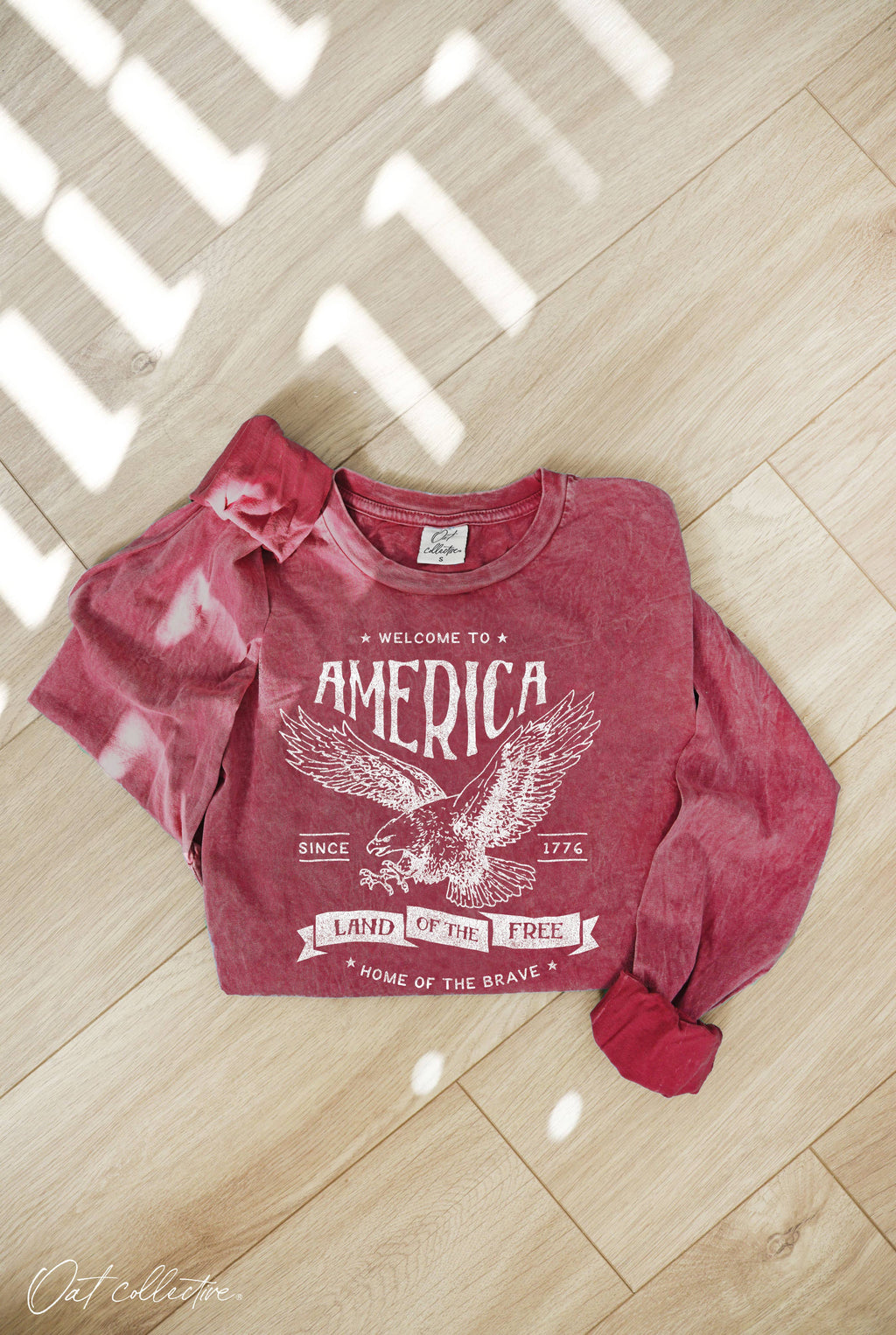 Welcome To America Mineral Washed Graphic - Adult & Kids T-Shirts, Sweatshirts & Hoodies apparel design preview 1