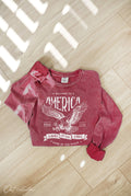 Welcome To America Mineral Washed Graphic - Adult & Kids T-Shirts, Sweatshirts & Hoodies apparel design preview 1