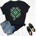 Aztec Cowhide St. Patrick's Day Shamrock Graphic - Adult & Kids T-Shirts, Sweatshirts & Hoodies apparel design preview 1