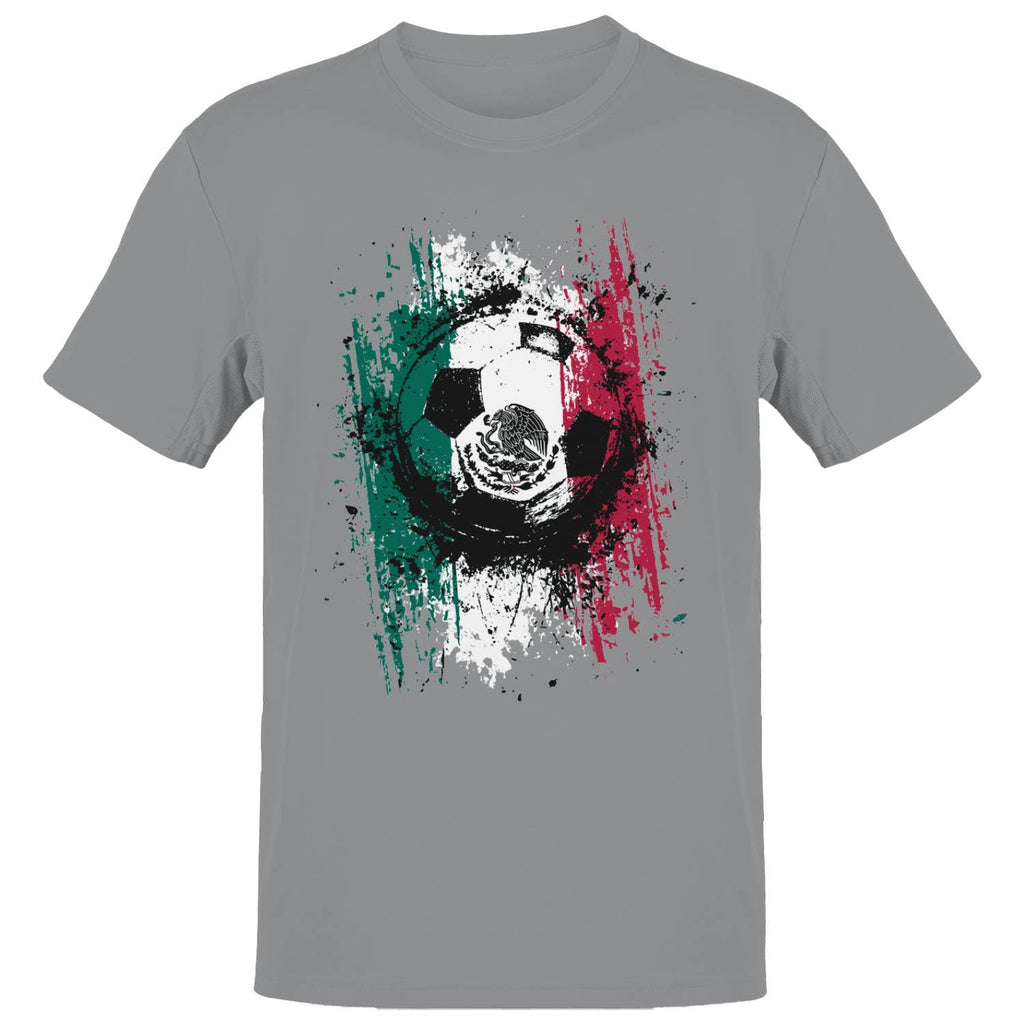 Mexico Soccer Grunge Men's - Adult & Kids T-Shirts, Sweatshirts & Hoodies apparel design preview 1