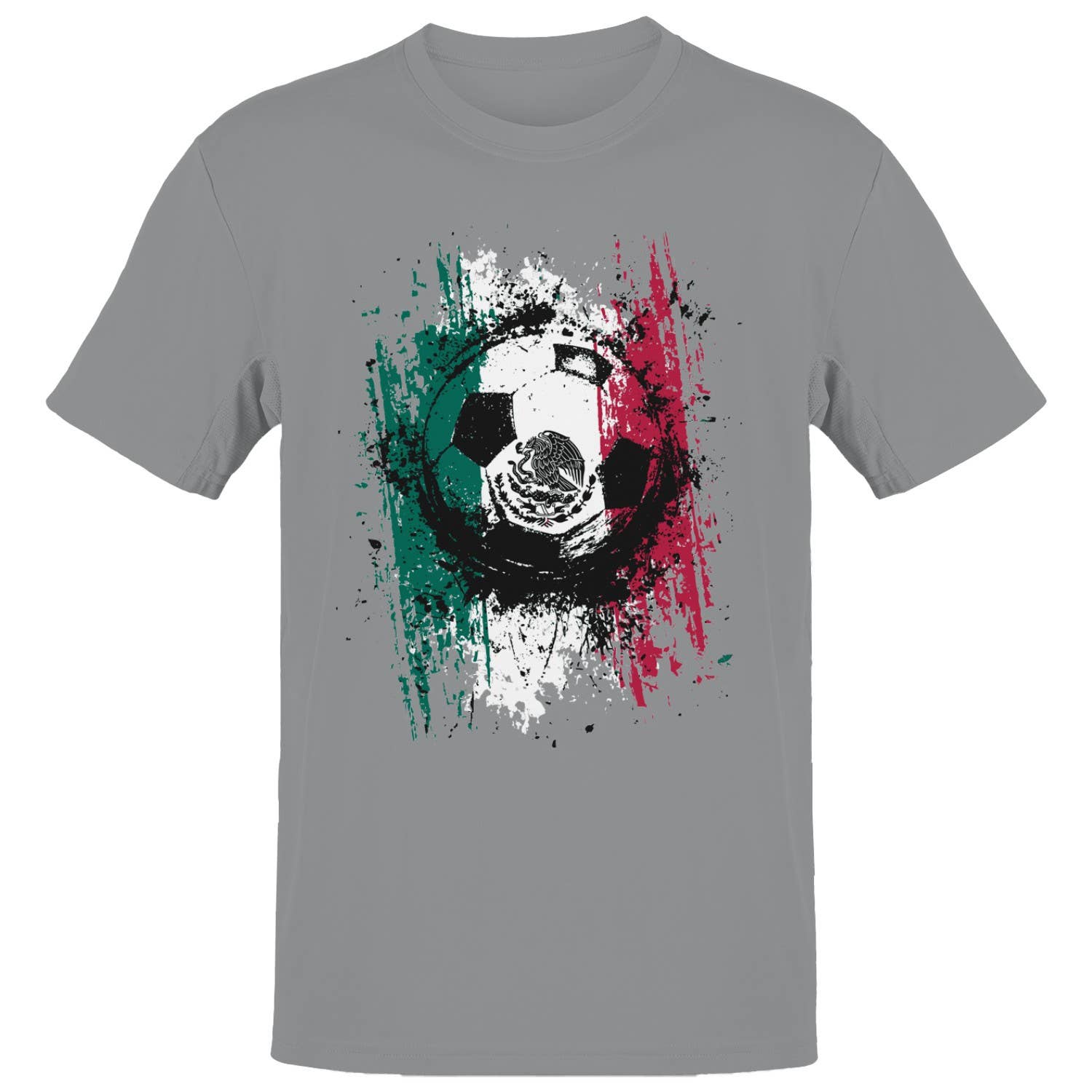 Mexico Soccer Grunge Men's - Adult & Kids T-Shirts, Sweatshirts & Hoodies apparel design preview 1