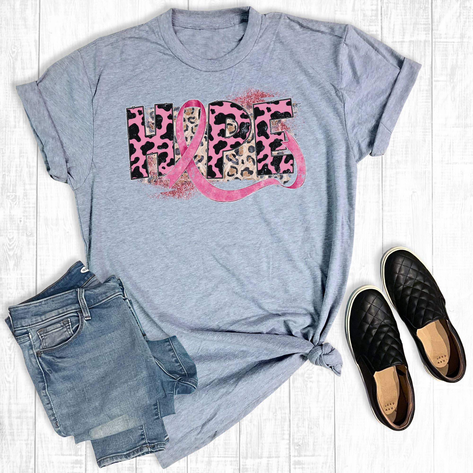Hope Breast Cancer Awareness - Adult & Kids T-Shirts, Sweatshirts & Hoodies apparel design preview 1