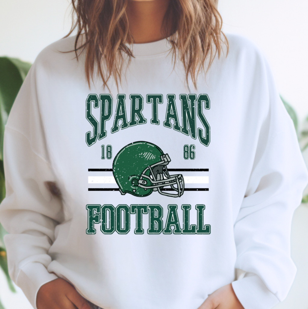 Spartans Football or - Adult & Kids T-Shirts, Sweatshirts & Hoodies apparel design preview 1