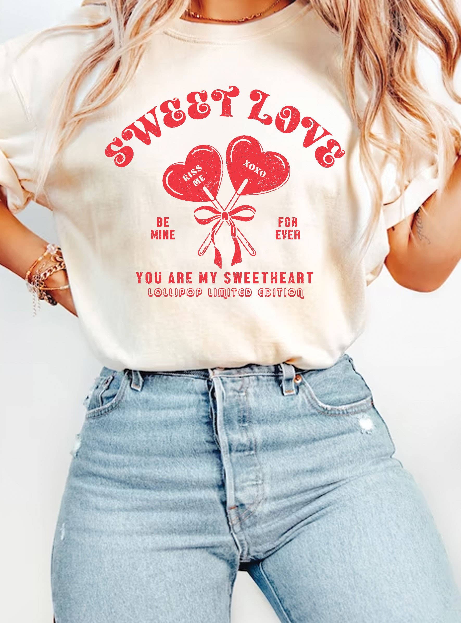 Sweet Love Lollipop Graphic - Adult & Kids T-Shirts, Sweatshirts & Hoodies apparel design preview 1