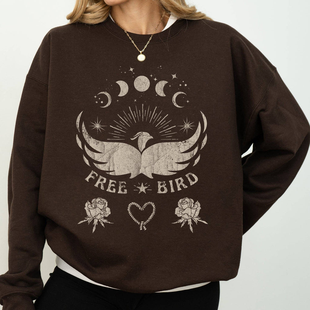Free Bird, Western, Country, Rock Music, Cowboy, - Adult & Kids T-Shirts, Sweatshirts & Hoodies apparel design preview 1