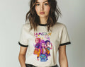 Huntrix Band Kpop Saja Inspired Ringer - Adult & Kids T-Shirts, Sweatshirts & Hoodies apparel design preview 1