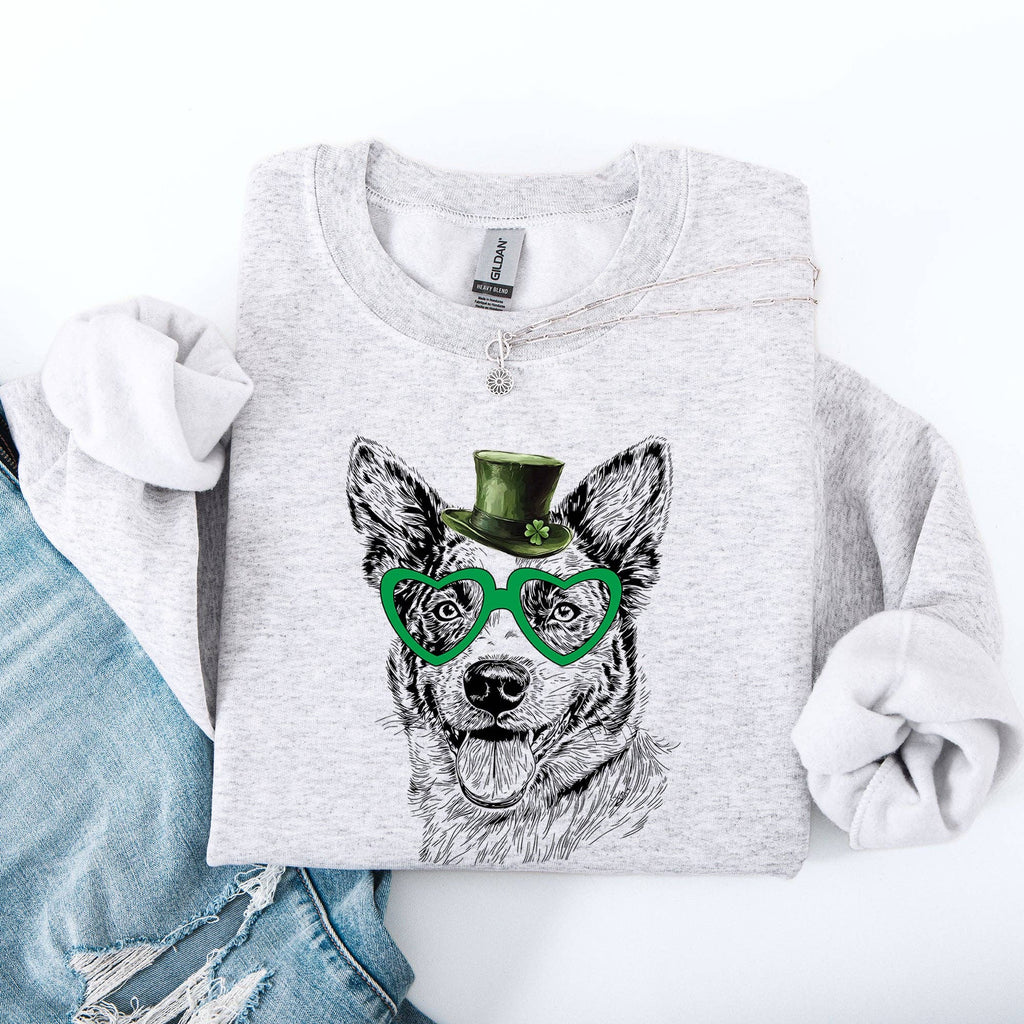 Australian Cattle Blue Heeler Dog St Patricks Day - Adult & Kids T-Shirts, Sweatshirts & Hoodies apparel design preview 1