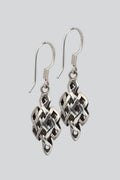 Endless-Knot Sterling Silver Earrings (ER-03) - Adult & Kids T-Shirts, Sweatshirts & Hoodies apparel design preview 1
