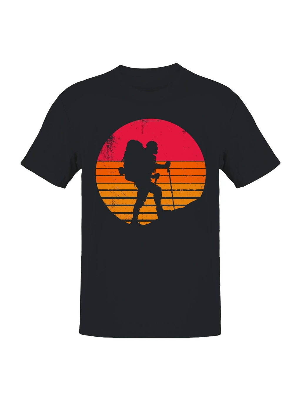 Retro Sunset Hiking Adventure Men's - Adult & Kids T-Shirts, Sweatshirts & Hoodies apparel design preview 1