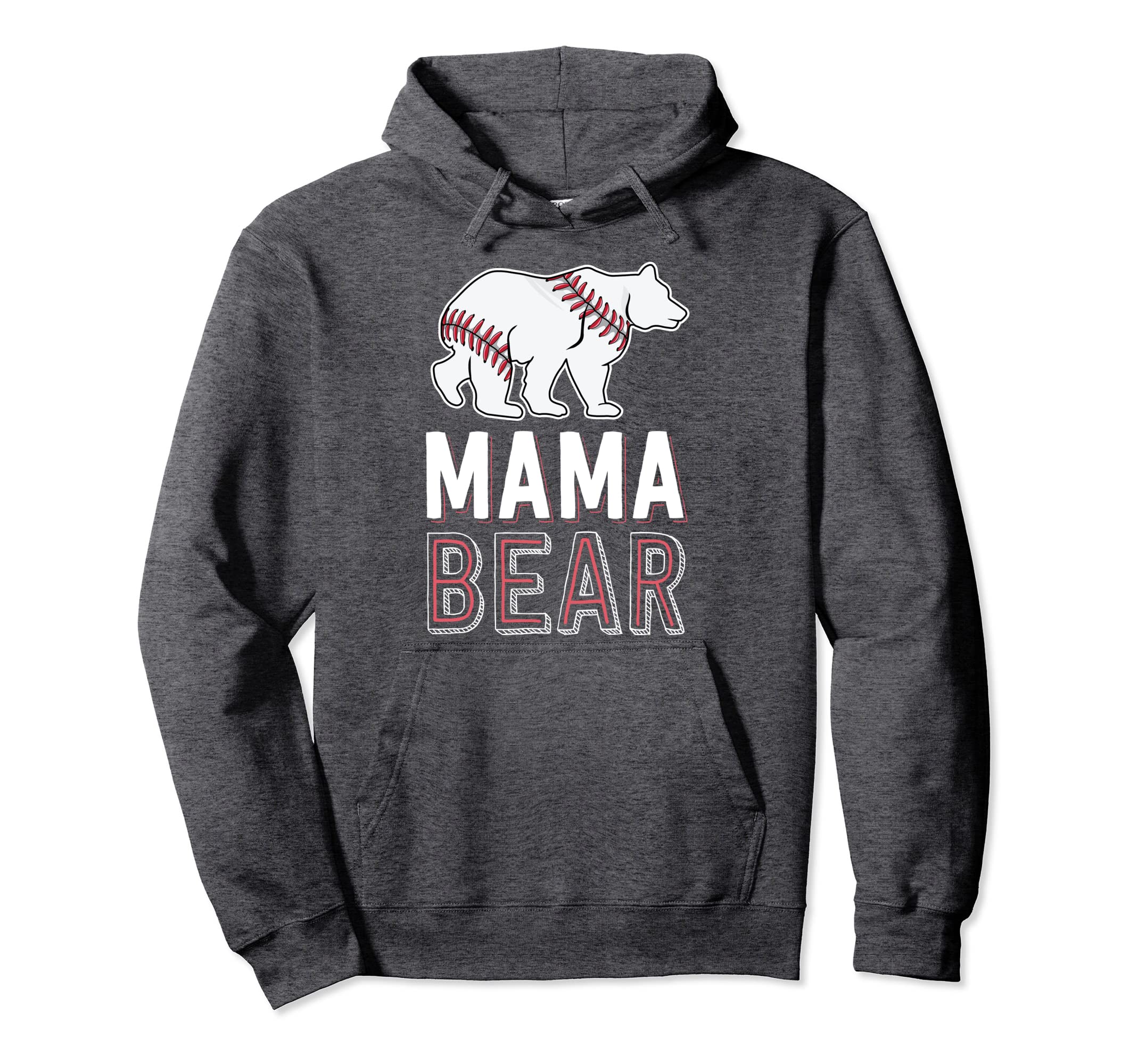 Mama Bear Mom Baseball Shirts Softball Hoodie - Trendy Graphic for Adults - T-Shirt, Sweatshirt, Hoodie