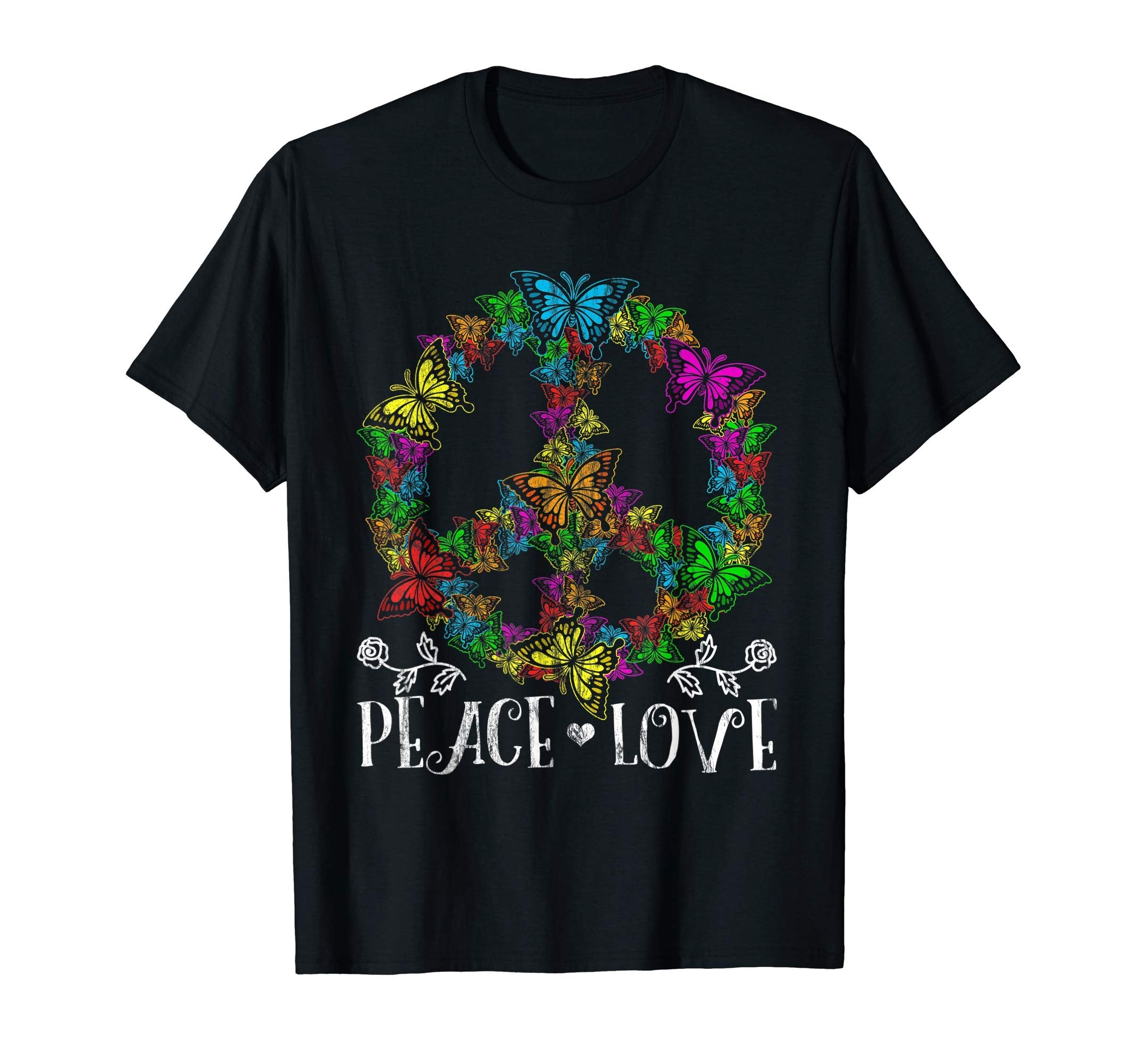 Hippie Peace Sign Kindness Love Peace T-Shirt - Custom Art Print for Adults - T-Shirt, Sweatshirt, Hoodie