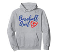 Baseball Aunt Heart Matching Family Hoodie - Minimalist Print Men Women - T-Shirt, Sweatshirt, Hoodie