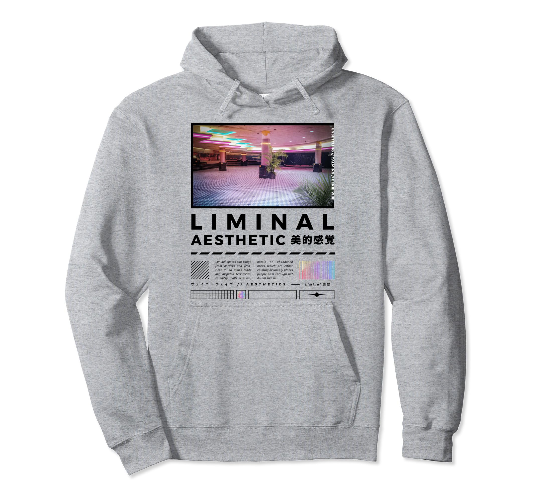 Liminal Spaces Internet 80S 90S Hoodie - Fun Novelty Design for Adults - T-Shirt, Sweatshirt, Hoodie
