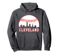 Cleveland Baseball City Skyline Hoodie - Streetwear Style Unisex - T-Shirt, Sweatshirt, Hoodie