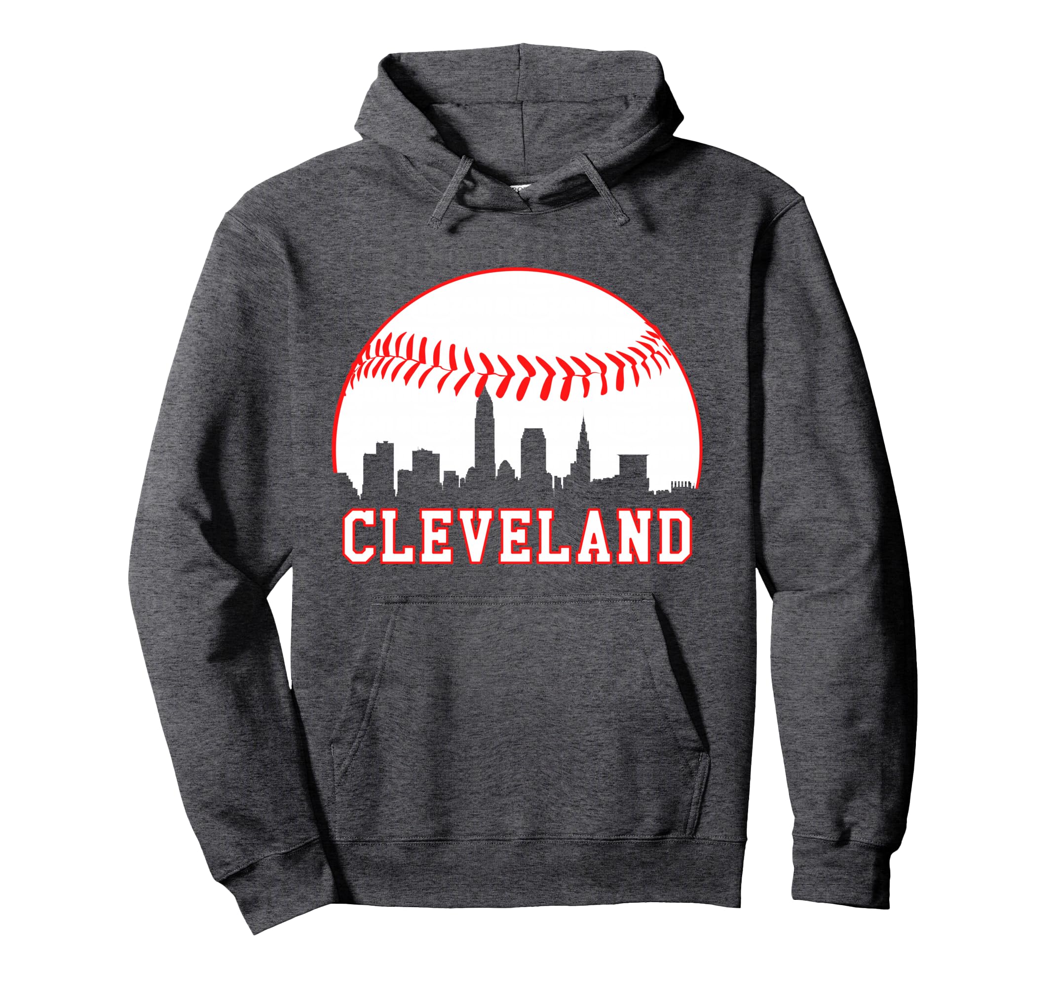 Cleveland Baseball City Skyline Hoodie - Streetwear Style Unisex - T-Shirt, Sweatshirt, Hoodie