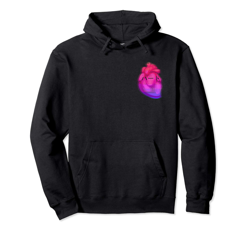Aesthetic Vaporwave Heart Japanese Hoodie - Casual Everyday Wear Unisex - T-Shirt, Sweatshirt, Hoodie