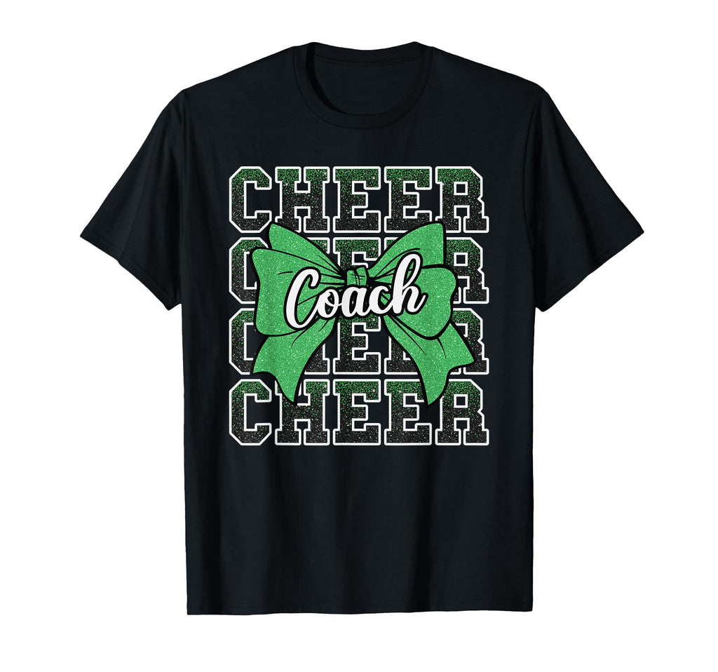 Green Funny Sport Loud Proud Cheer Coach T-Shirt - Custom Art Print Unisex - T-Shirt, Sweatshirt, Hoodie