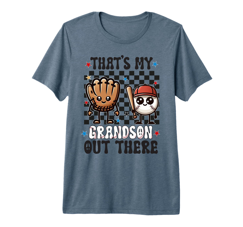 Thats My Grandson Out There Baseball T-Shirt - Trendy Graphic for Adults - T-Shirt, Sweatshirt, Hoodie