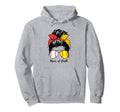 Baseball Mom Softball Mom Both Messy Hoodie - Custom Art Print for Adults - T-Shirt, Sweatshirt, Hoodie