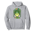 St Patricks Day Boho Groovy Smile Hoodie - Fun Novelty Design Men Women - T-Shirt, Sweatshirt, Hoodie