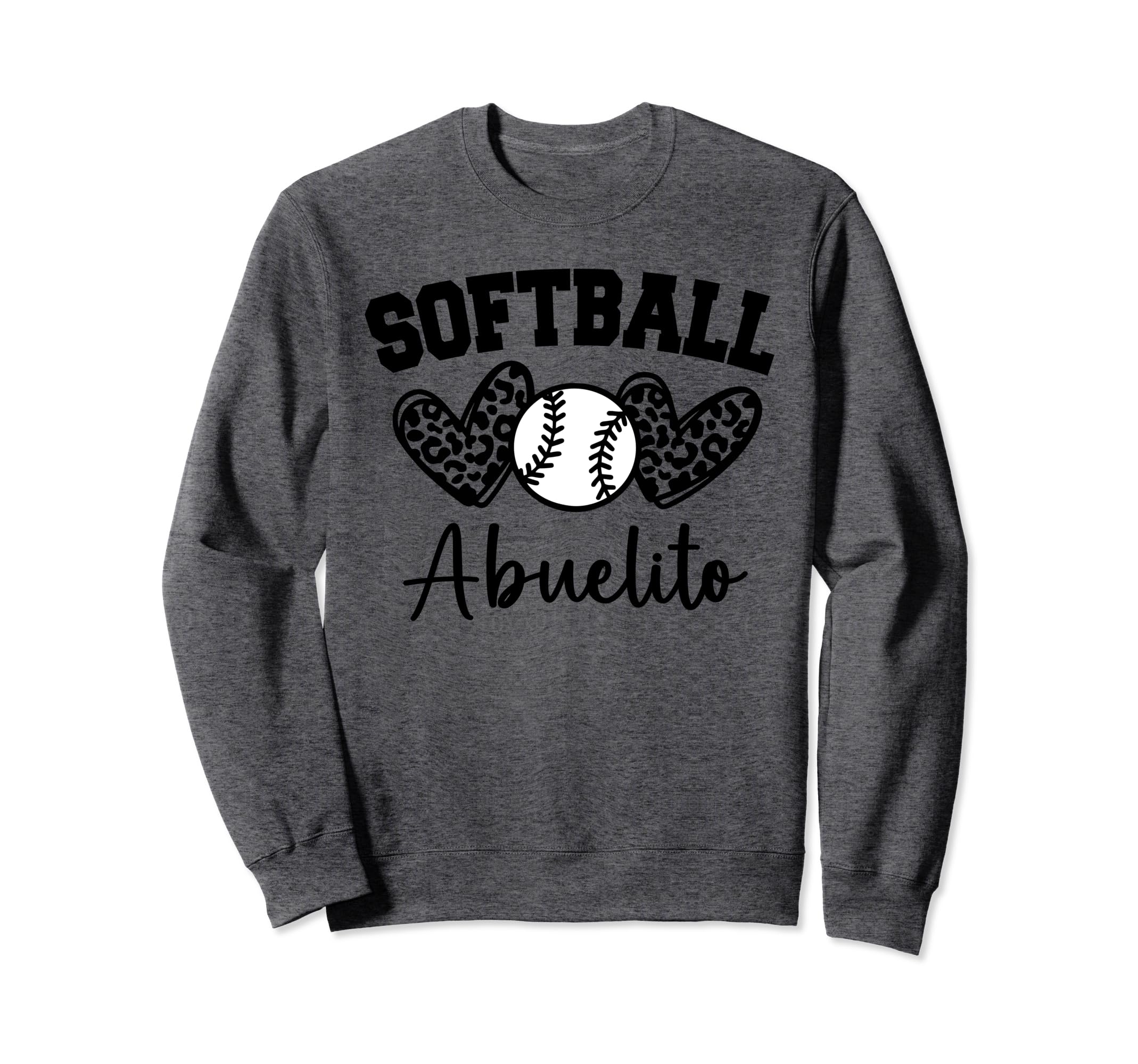 Personalized Baseball Heart Abuelito Sweatshirt - Custom Art Print Unisex - T-Shirt, Sweatshirt, Hoodie