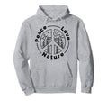 Hippie Peace Symbol Peace Love Nature Hoodie - Trendy Graphic Men Women - T-Shirt, Sweatshirt, Hoodie