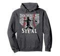 Catcher Thou Shall Not Steal Baseball Hoodie - Fun Novelty Design Men Women - T-Shirt, Sweatshirt, Hoodie