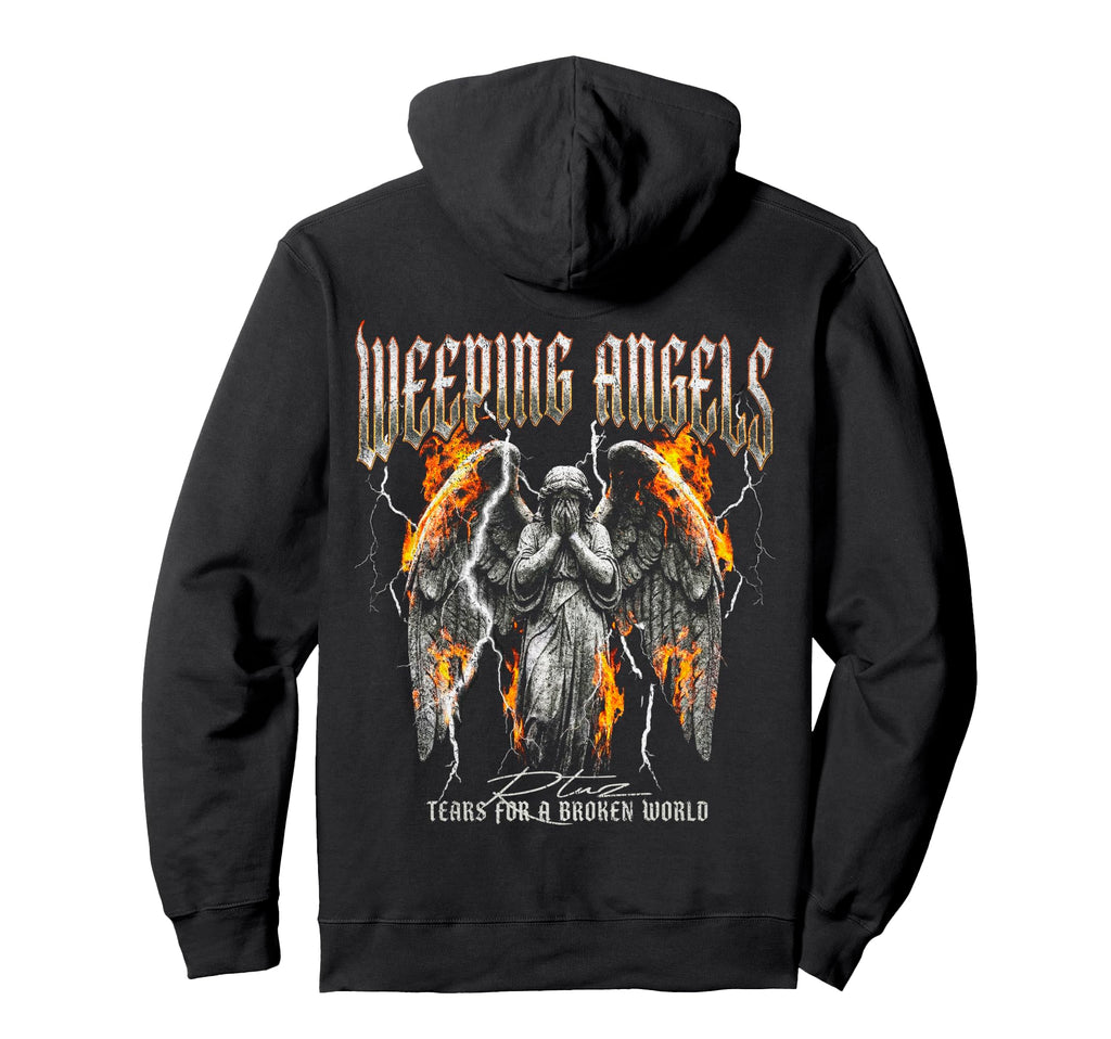 Back Y2K Aesthetic Streetwear Angel Hoodie - Graphic Print for Adults - T-Shirt, Sweatshirt, Hoodie