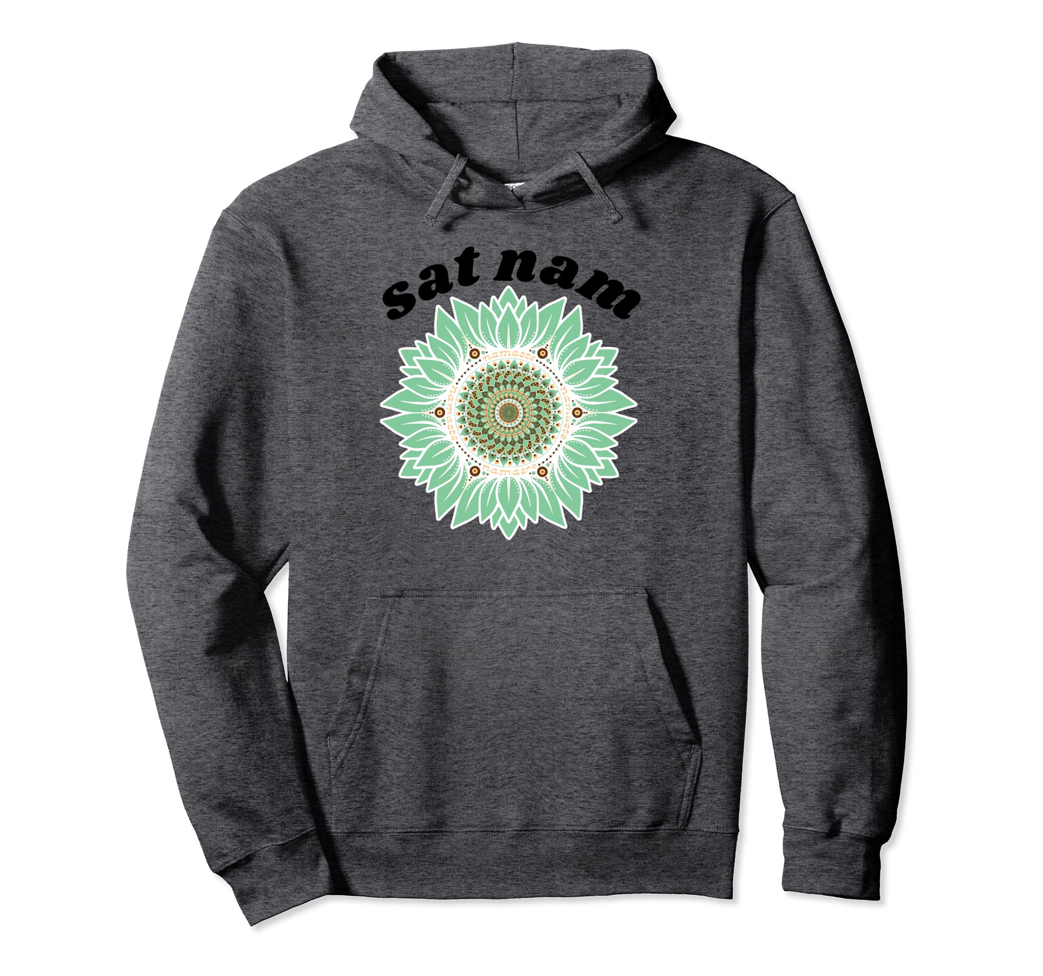 Kundalini Yoga Sat Nam Lotus Mandala Zen Hoodie - Graphic Print Men Women - T-Shirt, Sweatshirt, Hoodie