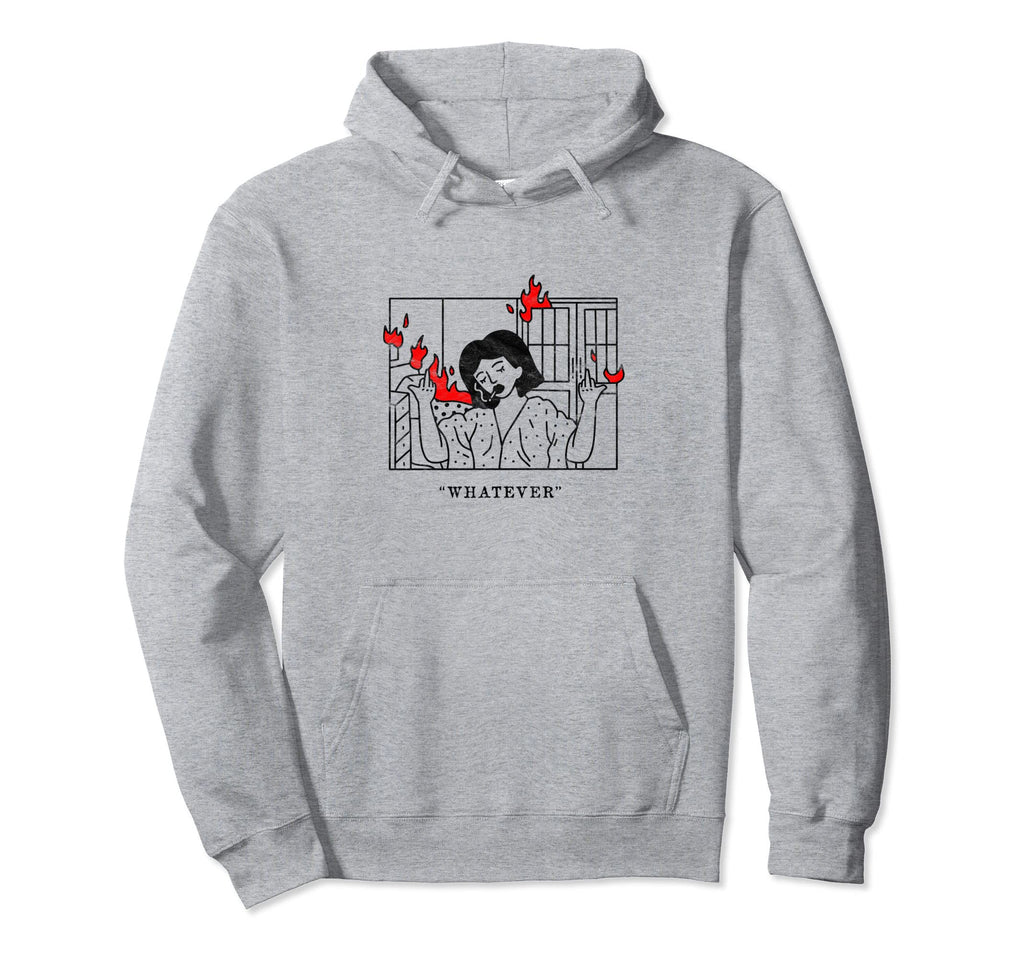 Whatever Grunge Goth Aesthetic Egirl Hoodie - Minimalist Print Men Women - T-Shirt, Sweatshirt, Hoodie