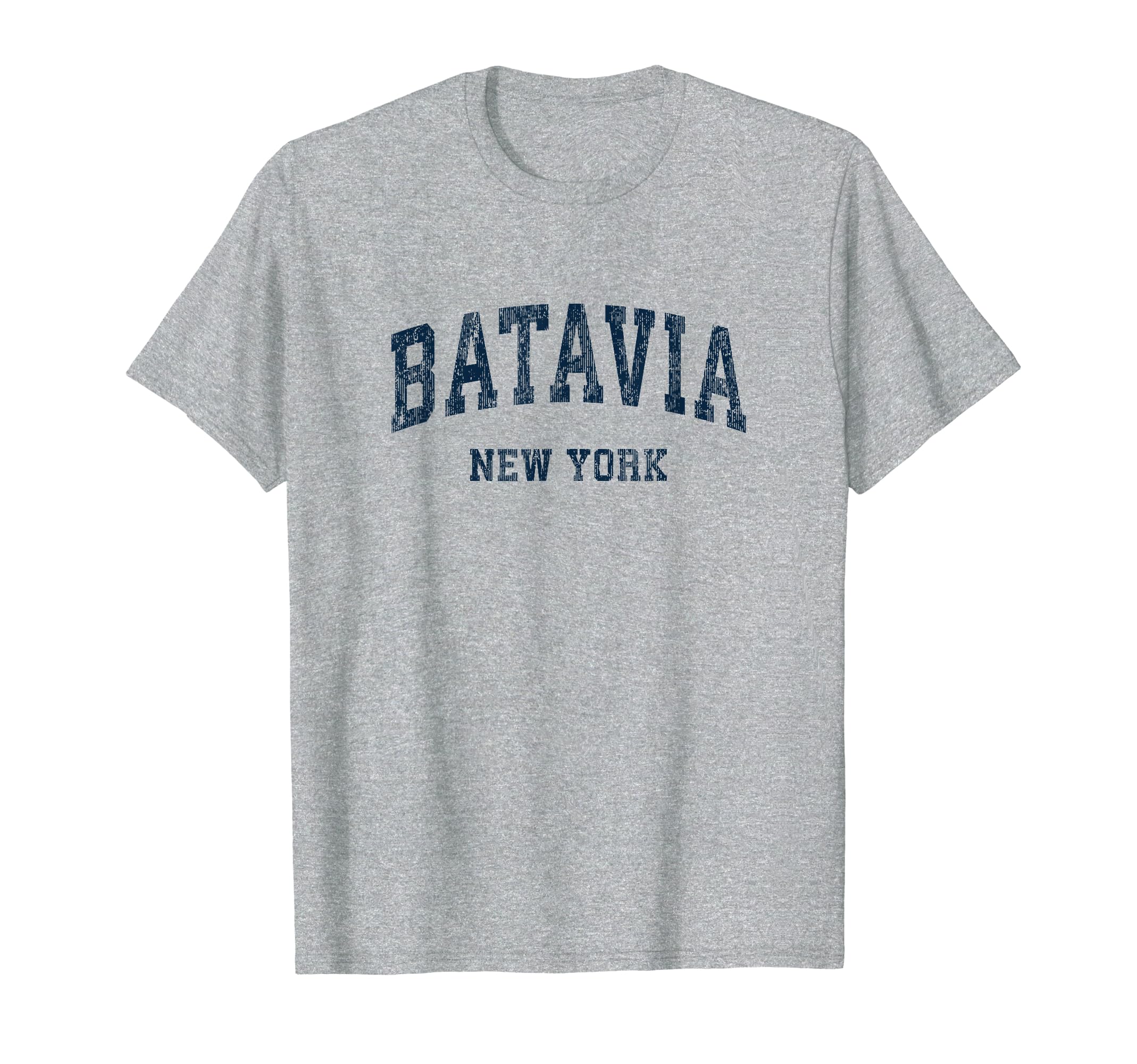 Batavia New York Ny Varsity Sports Navy T-Shirt - Aesthetic Graphic Unisex - T-Shirt, Sweatshirt, Hoodie