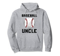 Baseball Uncle Family Matching Funny Hoodie - Custom Art Print Unisex - T-Shirt, Sweatshirt, Hoodie