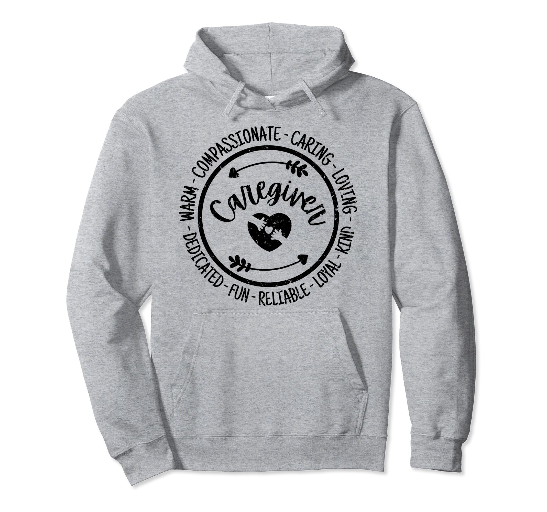 Caregiver Life Care Giver Hoodie - Minimalist Print for Adults - T-Shirt, Sweatshirt, Hoodie