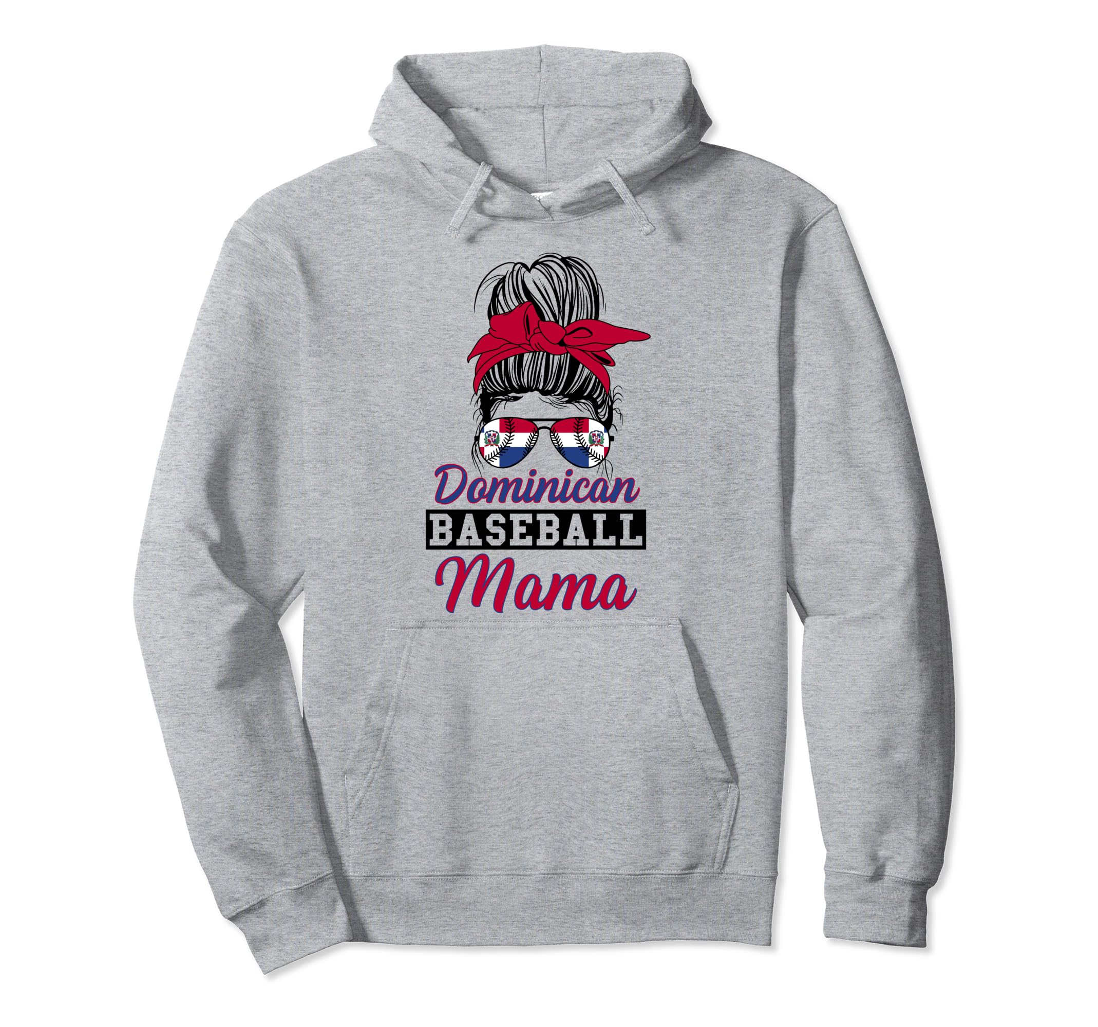 Dominican Baseball Mama Dominican Hoodie - Minimalist Print Unisex - T-Shirt, Sweatshirt, Hoodie