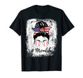 Bleached Baseball Softball Mom Life Messy T-Shirt - Novelty Apparel Unisex - T-Shirt, Sweatshirt, Hoodie