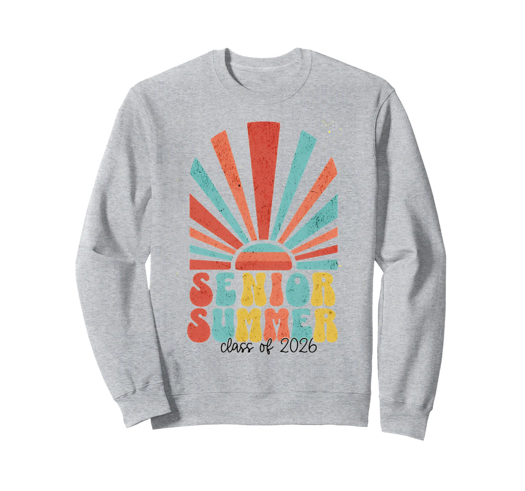 Senior Sunrise 2026 Boho Sweatshirt - Fun Novelty Design for Adults - T-Shirt, Sweatshirt, Hoodie