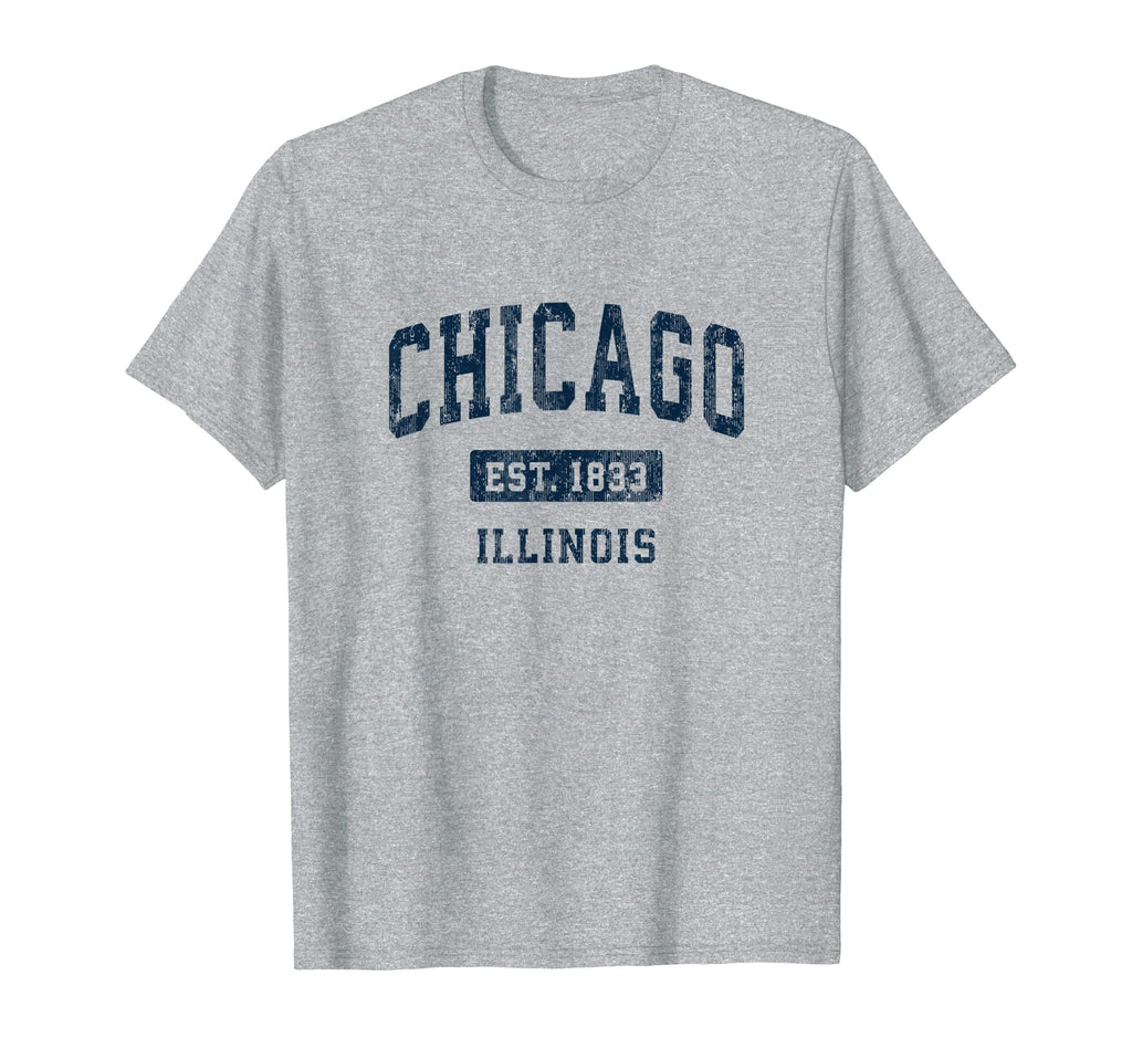 Chicago Illinois Il Athletic Sports T-Shirt - Aesthetic Graphic for Adults - T-Shirt, Sweatshirt, Hoodie