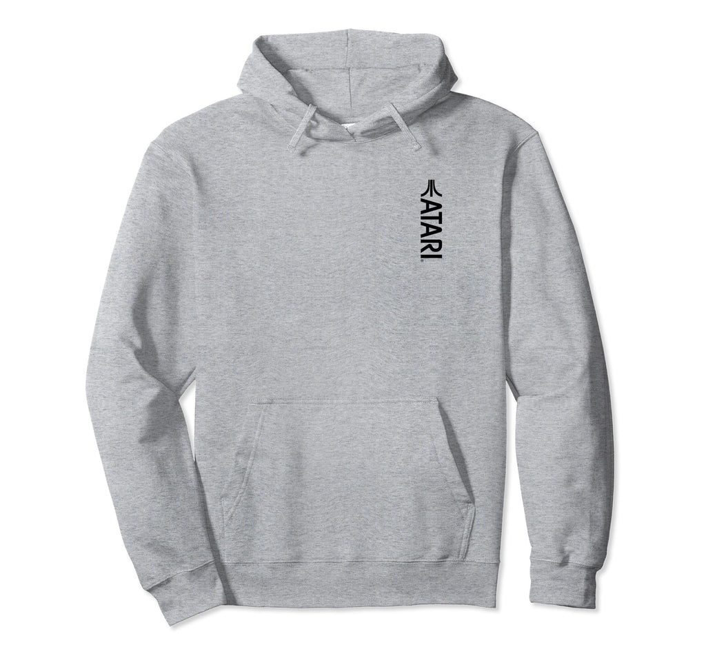 Atari Gaming Logo Black Arcade Fun Hoodie - Minimalist Print for Adults - T-Shirt, Sweatshirt, Hoodie