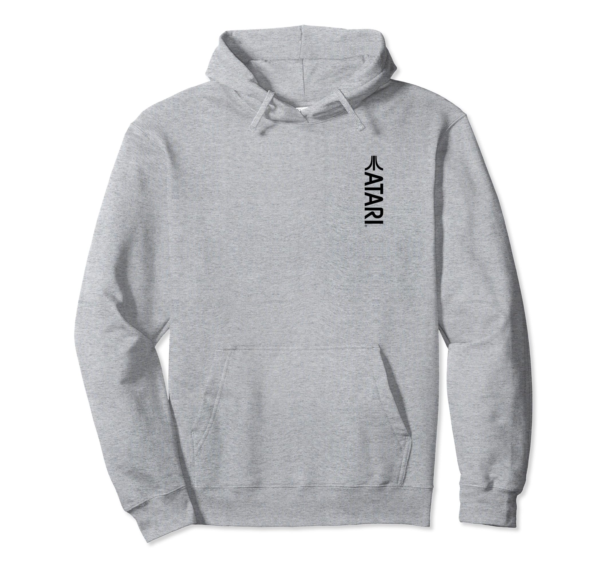 Atari Gaming Logo Black Arcade Fun Hoodie - Minimalist Print for Adults - T-Shirt, Sweatshirt, Hoodie