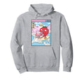 Surfing Strawberry Drinking Milk Hoodie - Casual Everyday Wear Unisex - T-Shirt, Sweatshirt, Hoodie