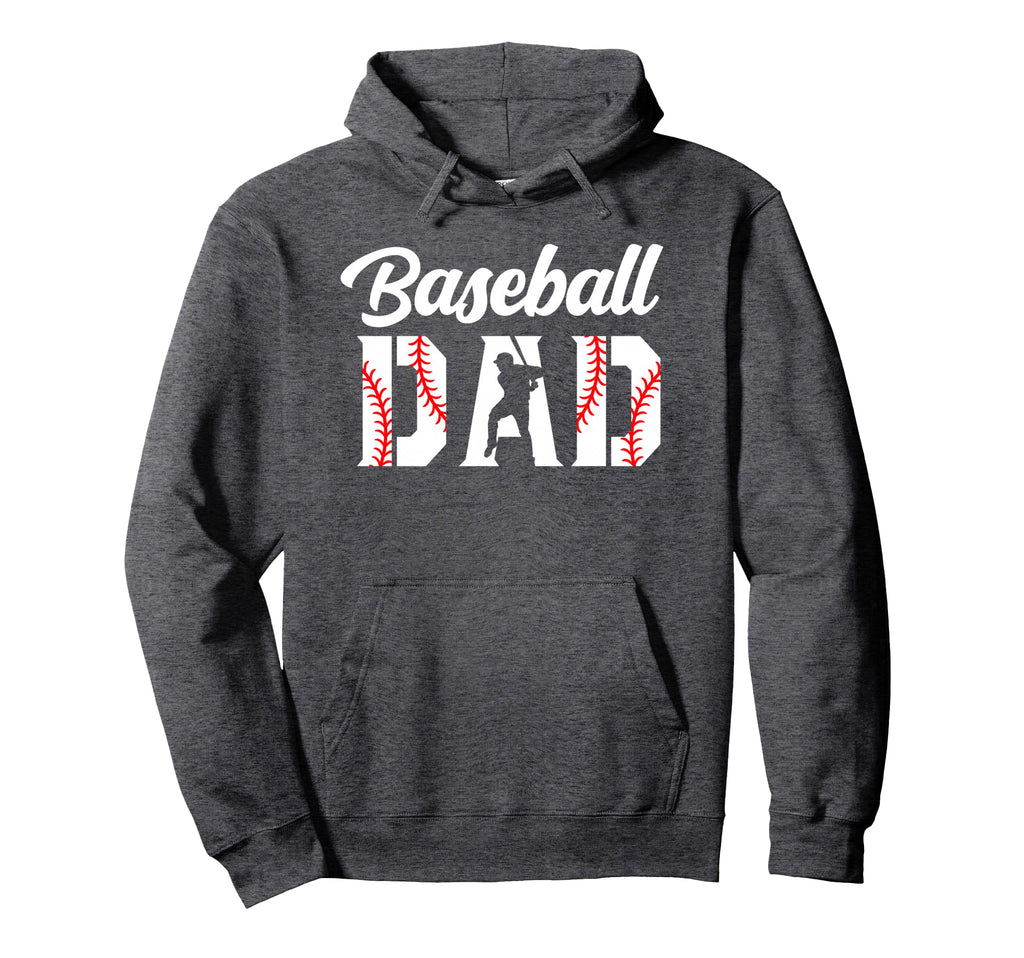 Baseball Dad Dad Baseball Hoodie - Novelty Apparel for Adults - T-Shirt, Sweatshirt, Hoodie