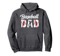 Baseball Dad Dad Baseball Hoodie - Novelty Apparel for Adults - T-Shirt, Sweatshirt, Hoodie