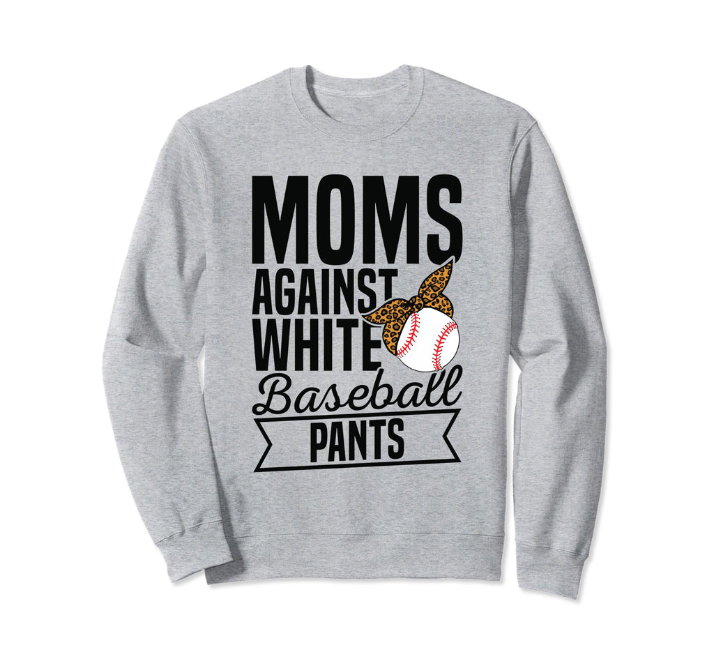 Moms Against White Baseball Sweatshirt - Aesthetic Graphic for Adults - T-Shirt, Sweatshirt, Hoodie
